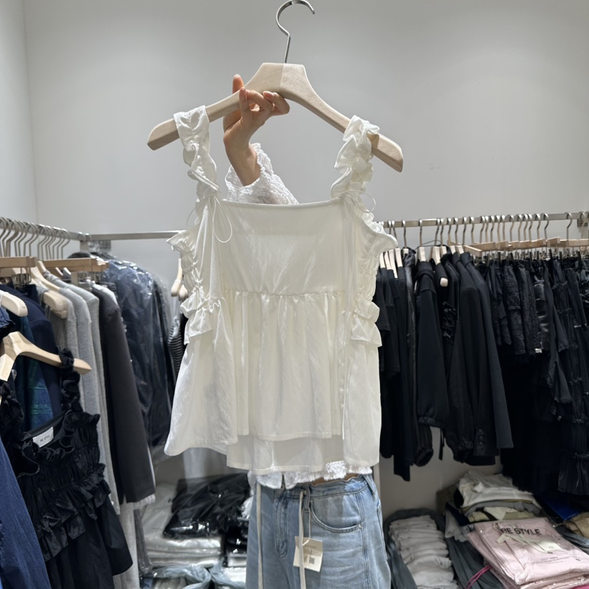 RE STYLE-Q韓國㊣直郵東大門代購女裝新品熱賣吊帶背心兔子RE STYLE吊帶/背心