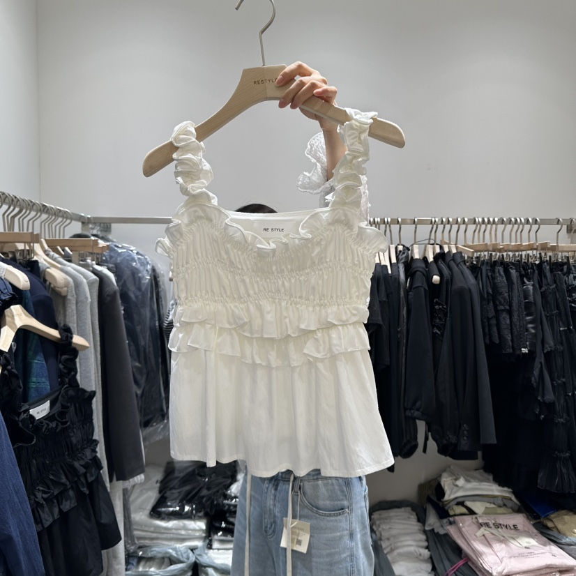 RE STYLE-Q韓國㊣直郵東大門代購女裝新品熱賣吊帶背心兔子RE STYLE吊帶/背心