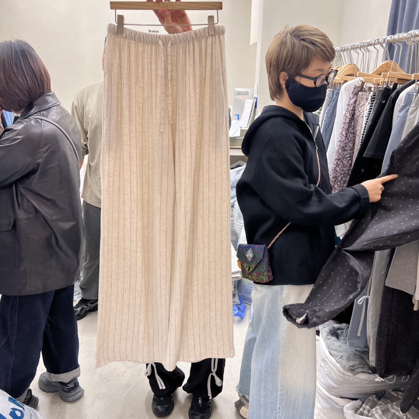 BREEZE直郵韓國代購㊣女裝新品休閑推薦25春夏人氣休閑褲亞麻BREEZE休閑褲圖色3