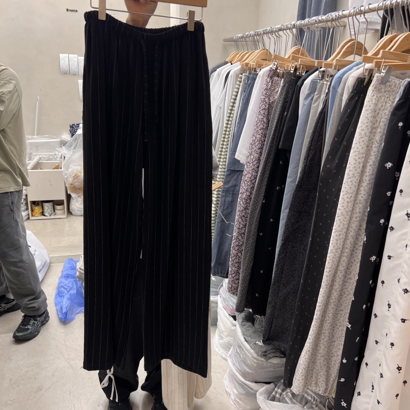 BREEZE直郵韓國代購㊣女裝新品休閑推薦25春夏人氣休閑褲亞麻BREEZE休閑褲圖色4