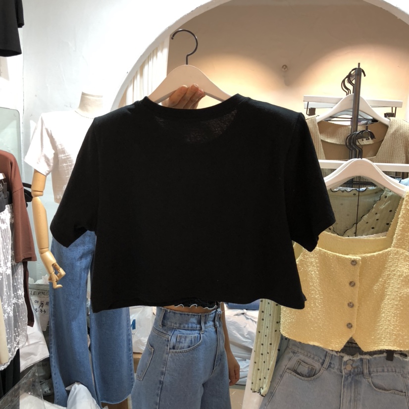 OZ直郵韓國代購㊣女裝新品推薦時尚休閑熱賣25春夏T恤蕾絲雙層OZ.ounceT恤