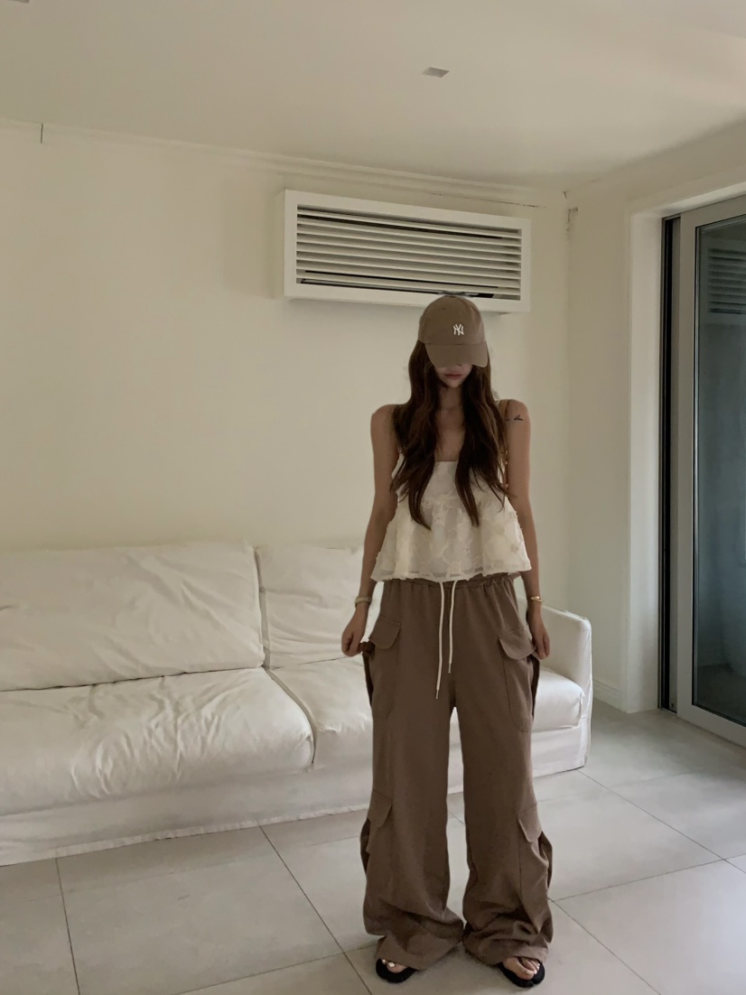 VIRKIN韓國㊣直郵東大門代購女裝新品休閑時尚推薦25春夏休閑褲VIRKIN休閑褲
