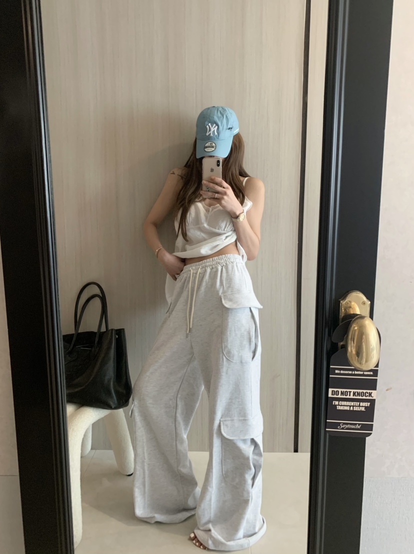 VIRKIN韓國㊣直郵東大門代購女裝新品休閑時尚推薦25春夏休閑褲VIRKIN休閑褲