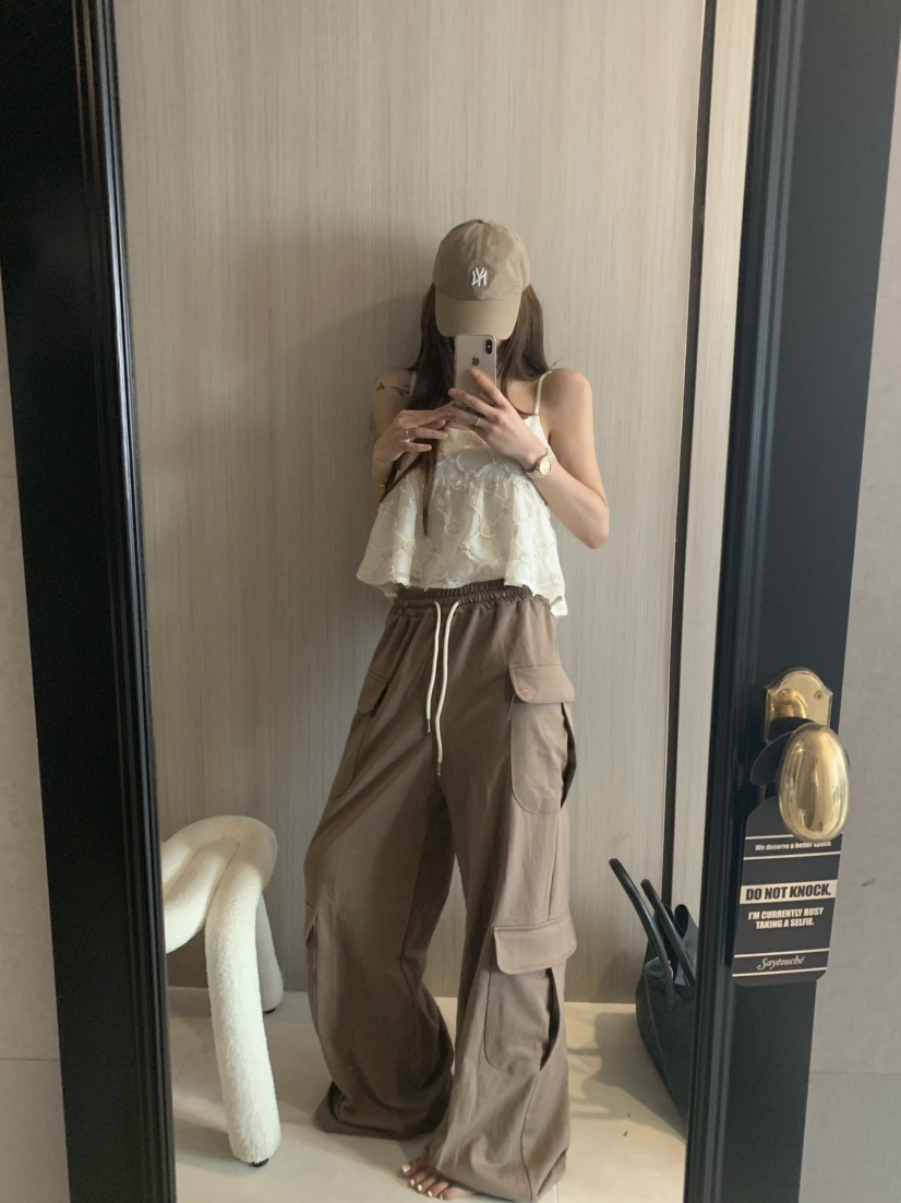 VIRKIN韓國㊣直郵東大門代購女裝新品休閑時尚推薦25春夏休閑褲VIRKIN休閑褲