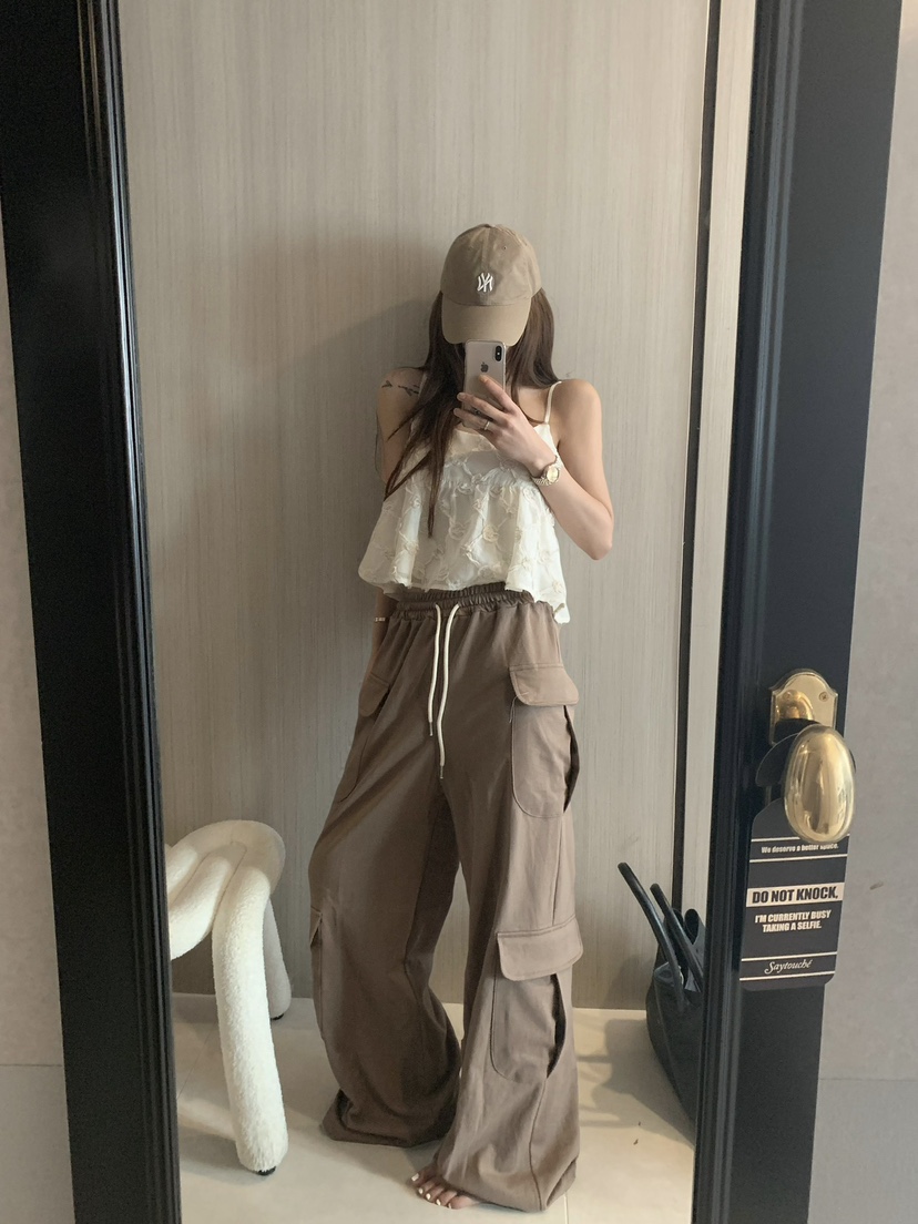 VIRKIN韓國㊣直郵東大門代購女裝新品休閑時尚推薦25春夏休閑褲VIRKIN休閑褲