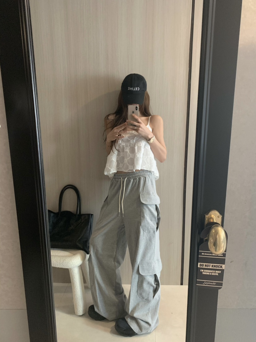 VIRKIN韓國㊣直郵東大門代購女裝新品休閑時尚推薦25春夏休閑褲VIRKIN休閑褲