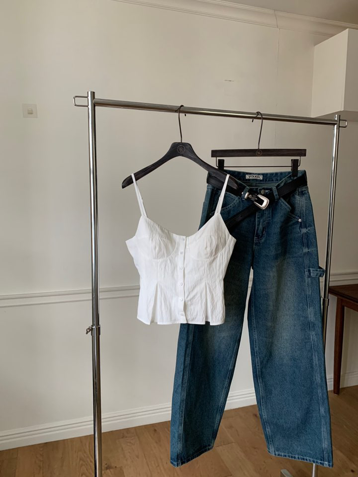 VIRKIN韓國㊣直郵東大門代購女裝新品人氣熱賣25春夏吊帶背心VIRKIN吊帶/背心