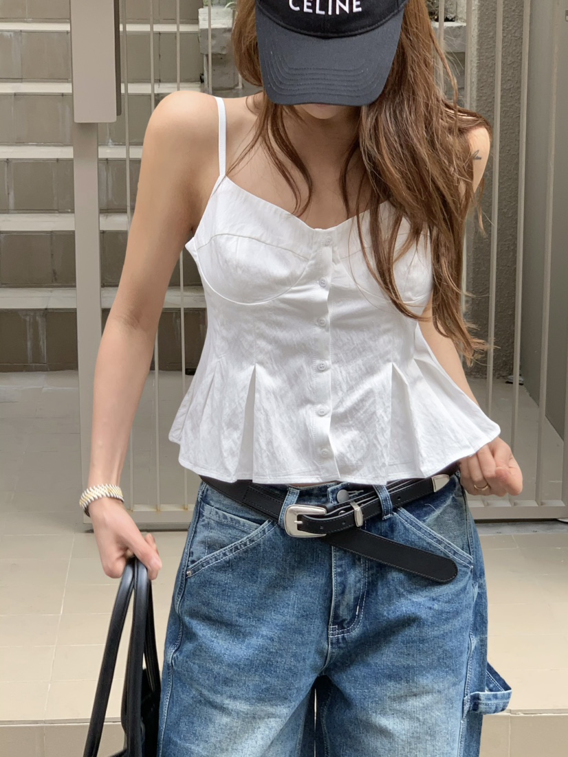 VIRKIN韓國㊣直郵東大門代購女裝新品人氣熱賣25春夏吊帶背心VIRKIN吊帶/背心