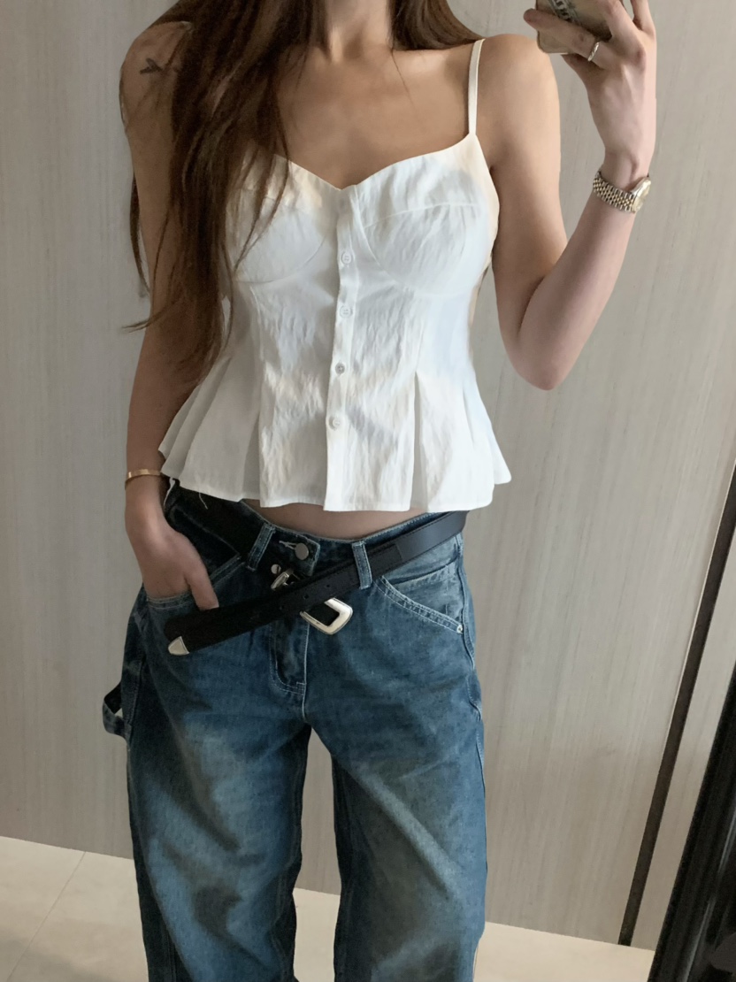VIRKIN韓國㊣直郵東大門代購女裝新品人氣熱賣25春夏吊帶背心VIRKIN吊帶/背心