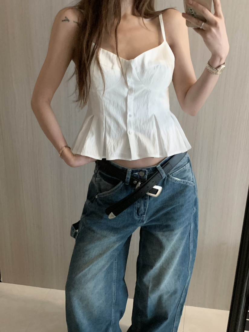 VIRKIN韓國㊣直郵東大門代購女裝新品人氣熱賣25春夏吊帶背心VIRKIN吊帶/背心
