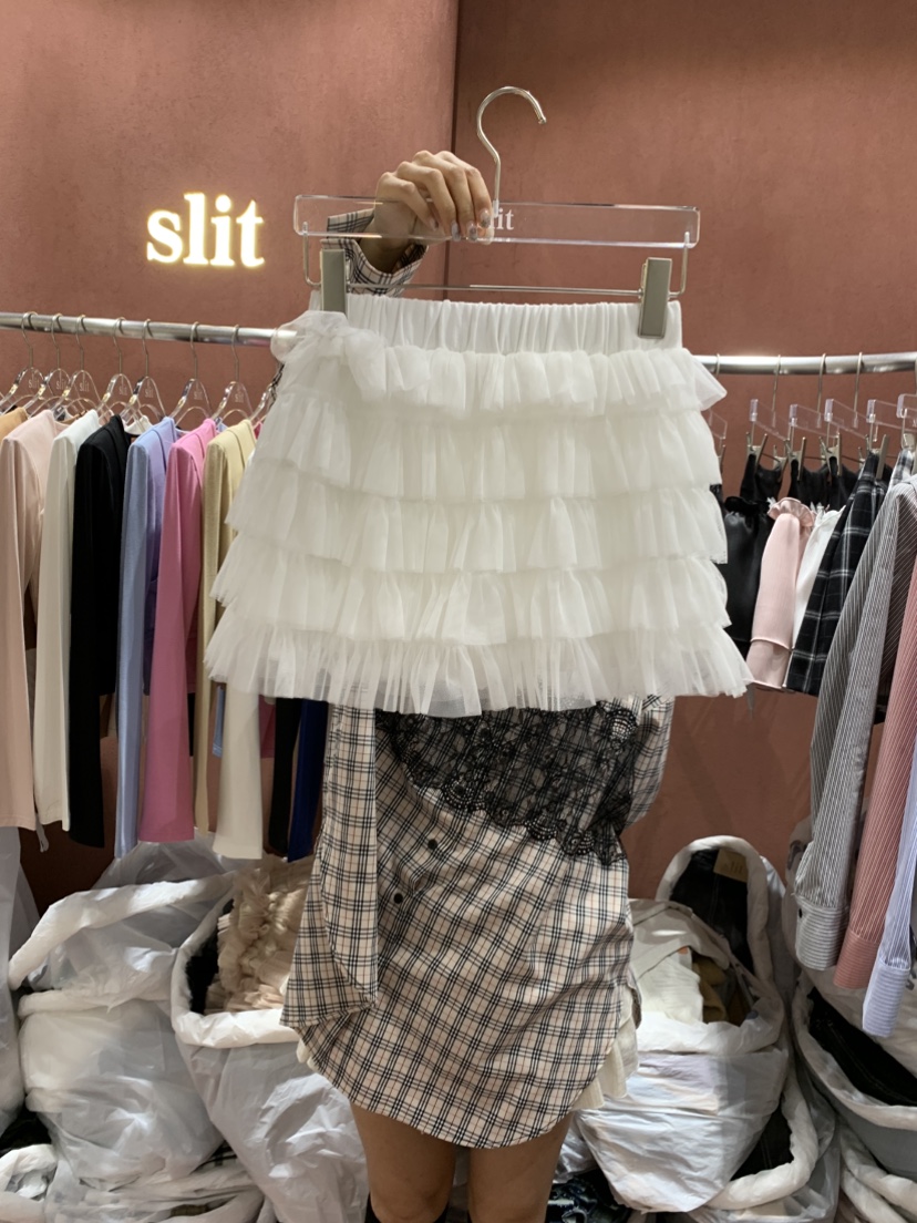 SLIT韓國代購女士新品25春夏職業真品人氣休閑熱賣時尚短裙SLIT短裙