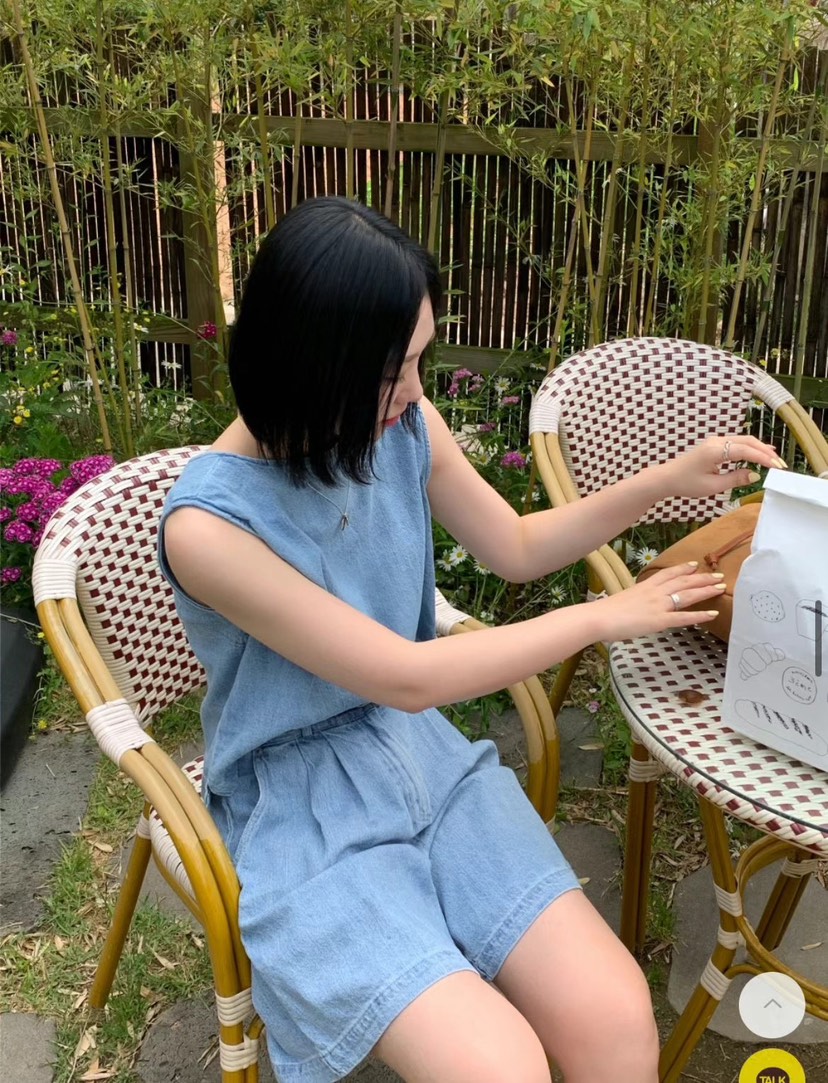 ONDO-P韓國直郵女裝新款時尚熱賣25春夏推薦職業短褲喇叭亞麻ONDO-P短褲
