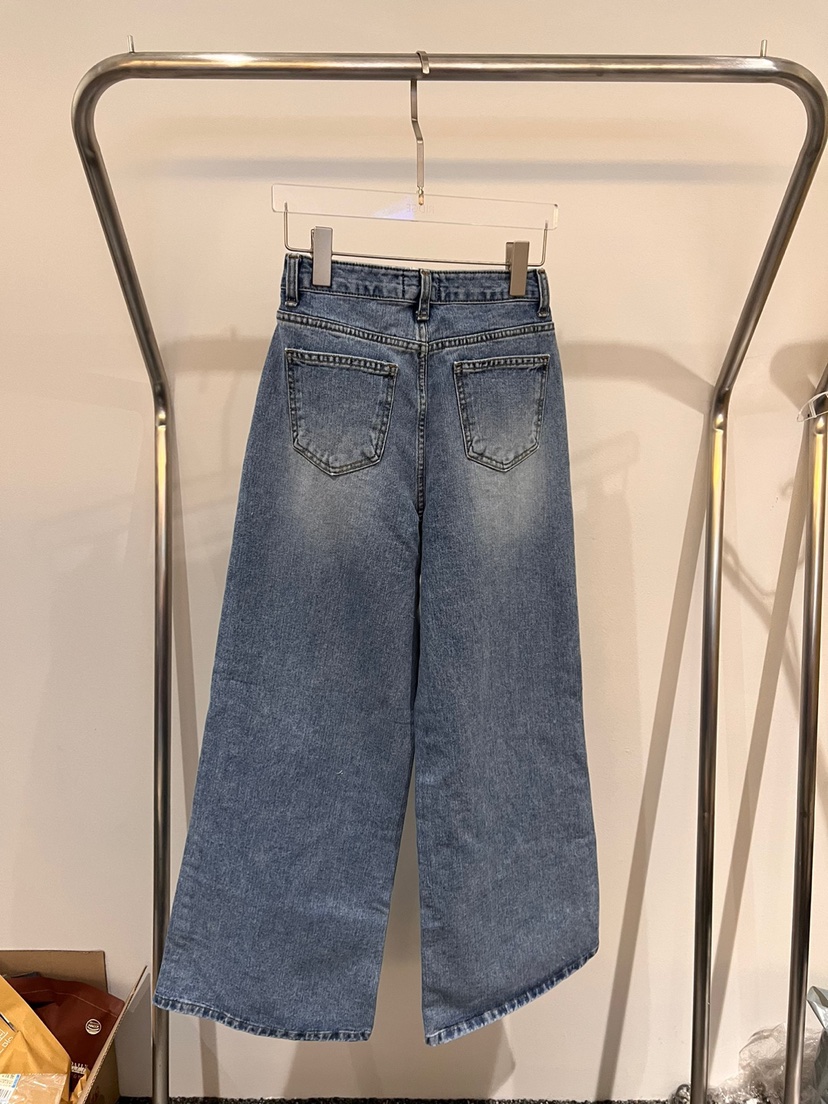 RIDGE-P韓國直郵女裝新品推薦25春夏時尚真品職業休閑牛仔褲RIDGE-P牛仔褲