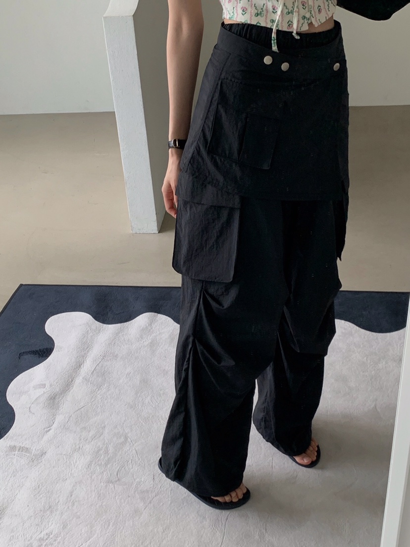 VERANDA東大門代購女士新款時尚職業休閑25春夏推薦裙褲可拆卸VERANDA裙褲