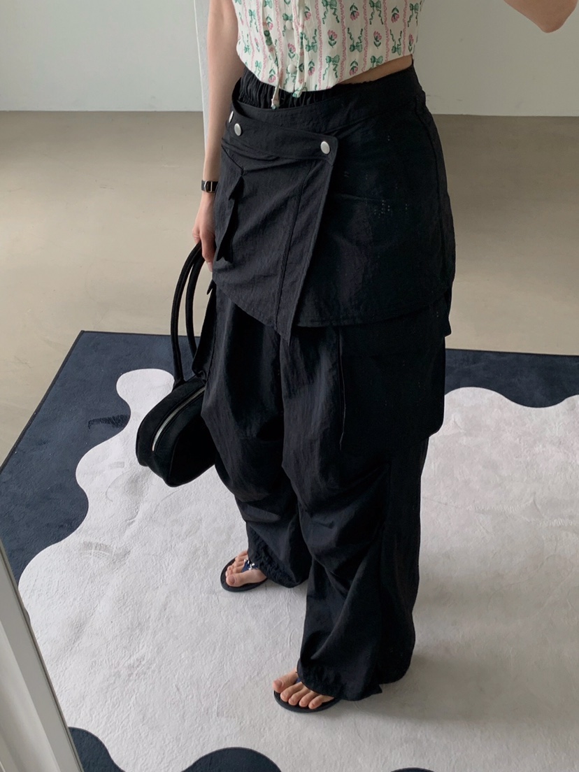 VERANDA東大門代購女士新款時尚職業休閑25春夏推薦裙褲可拆卸VERANDA裙褲