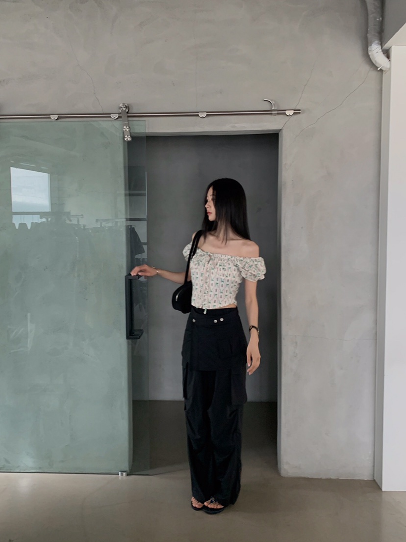 VERANDA東大門代購女士新款時尚職業休閑25春夏推薦裙褲可拆卸VERANDA裙褲