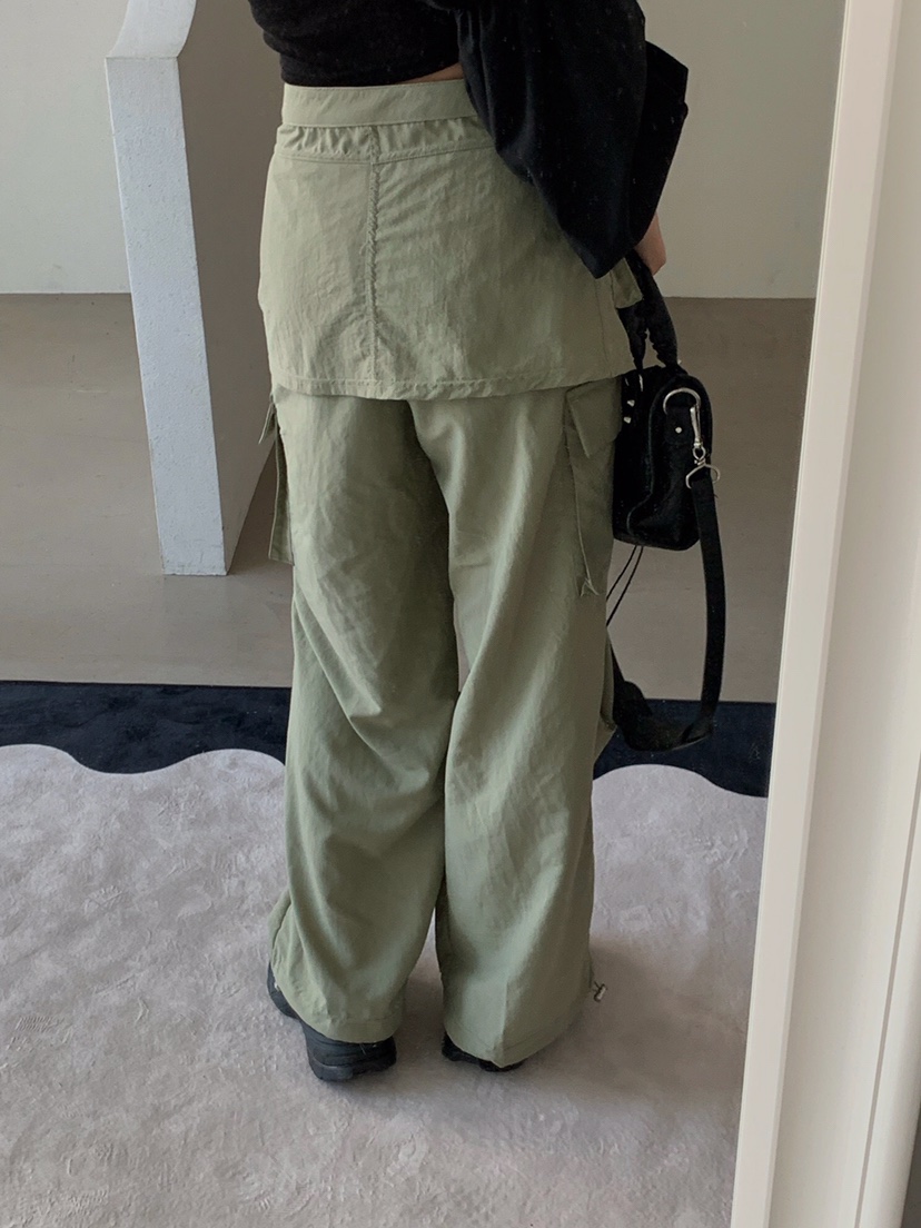 VERANDA東大門代購女士新款時尚職業休閑25春夏推薦裙褲可拆卸VERANDA裙褲