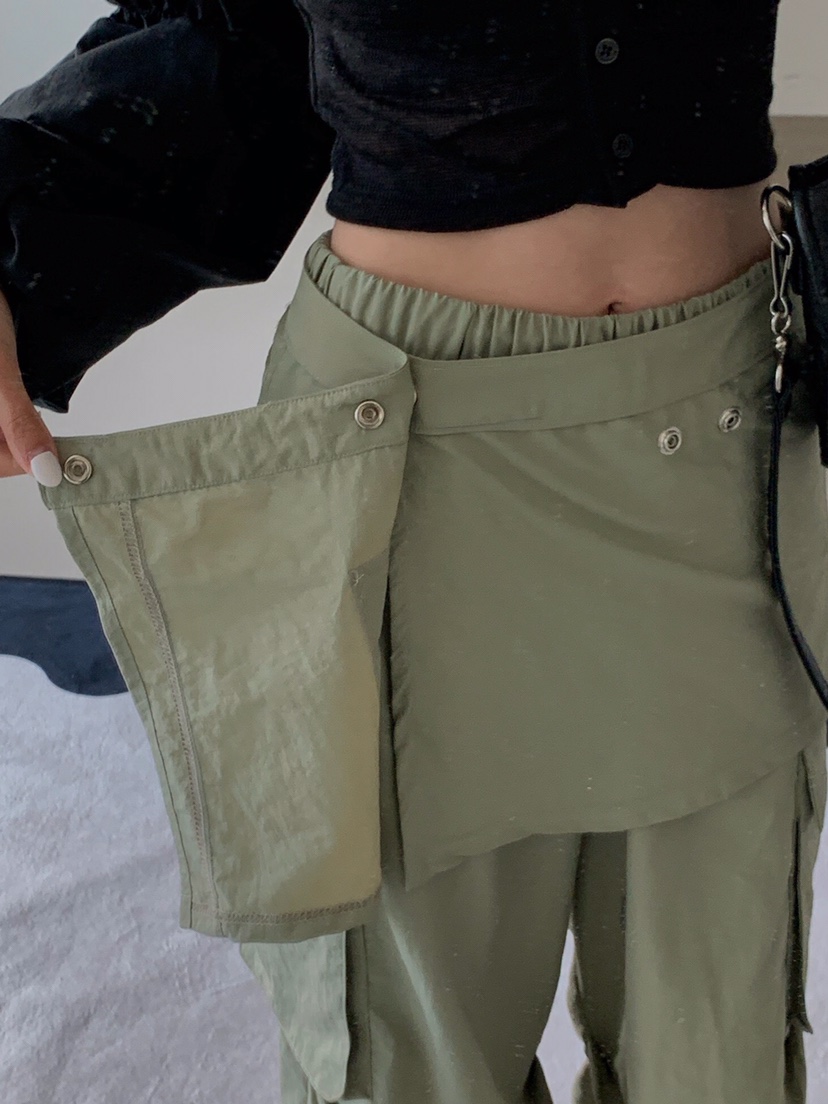 VERANDA東大門代購女士新款時尚職業休閑25春夏推薦裙褲可拆卸VERANDA裙褲