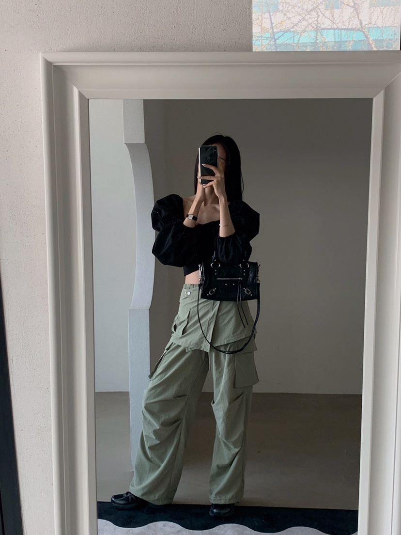 VERANDA東大門代購女士新款時尚職業休閑25春夏推薦裙褲可拆卸VERANDA裙褲