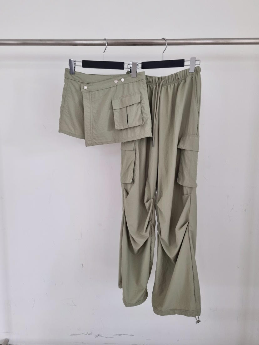 VERANDA東大門代購女士新款時尚職業休閑25春夏推薦裙褲可拆卸VERANDA裙褲圖色2