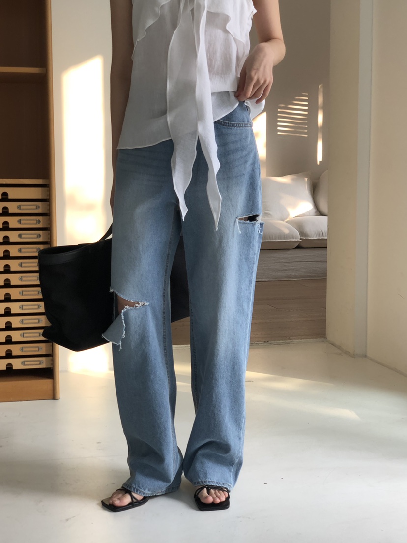 LOGON東大門代購女裝新款真品人氣休閑職業熱賣時尚25春夏牛仔褲LOGON牛仔褲