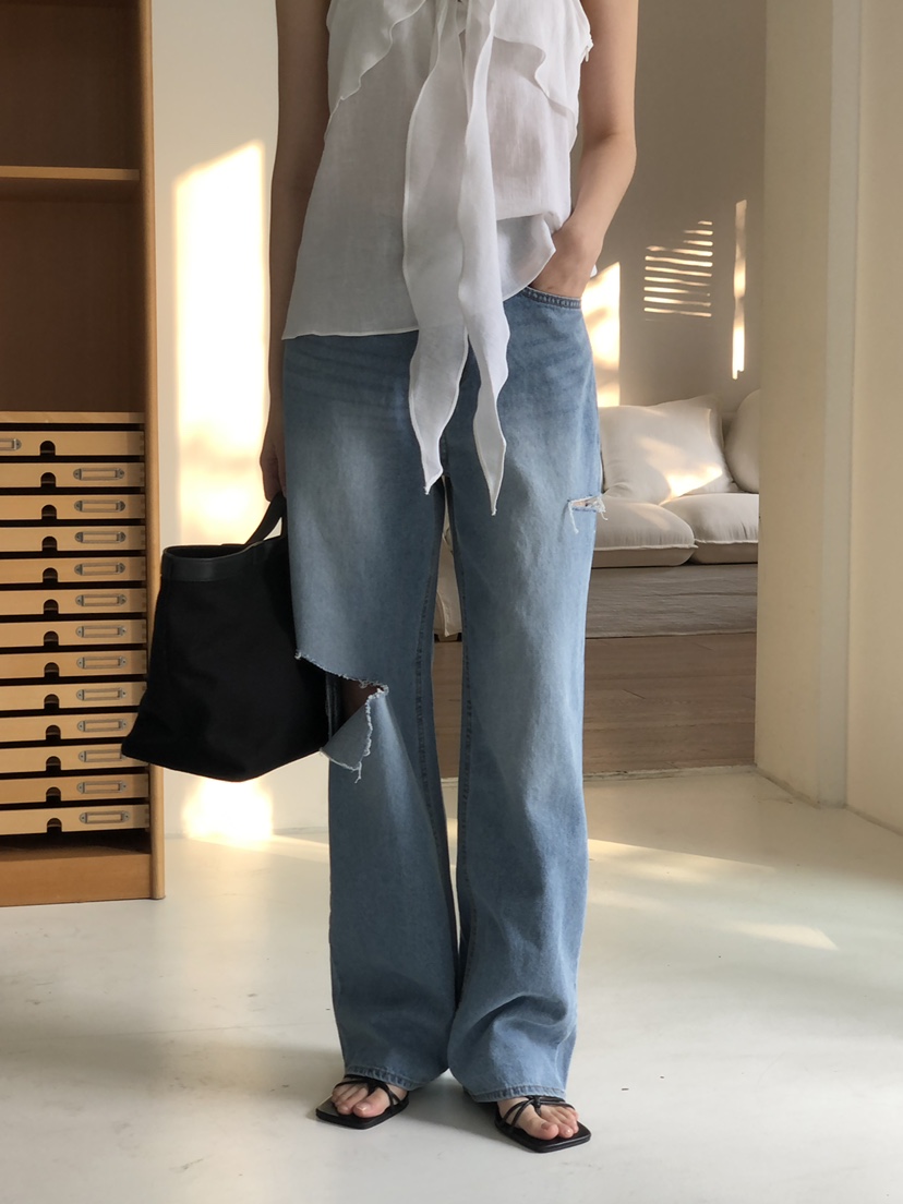LOGON東大門代購女裝新款真品人氣休閑職業熱賣時尚25春夏牛仔褲LOGON牛仔褲