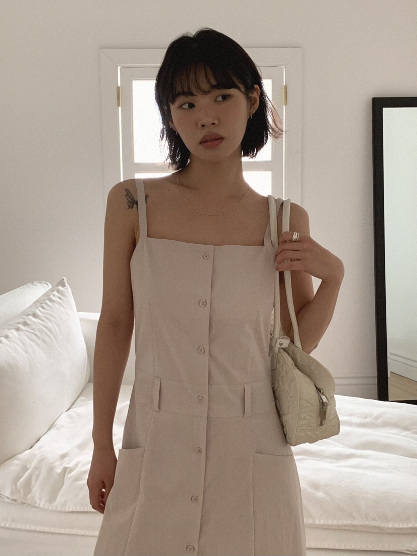 SLAT東大門直郵女士新款職業時尚人氣休閑推薦25春夏連衣裙SLAT連衣裙
