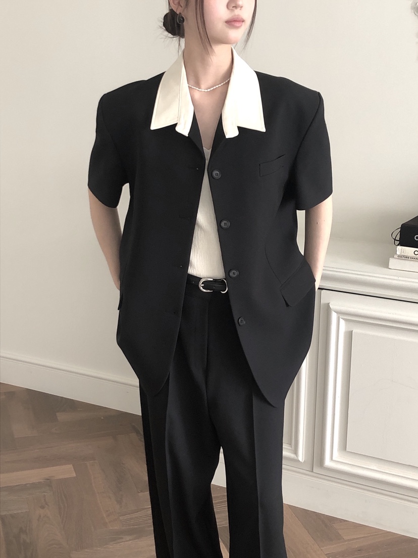 LE BUTTER韓國代購女士新品25春夏休閑時尚人氣熱賣職業夾克LE BUTTER夾克