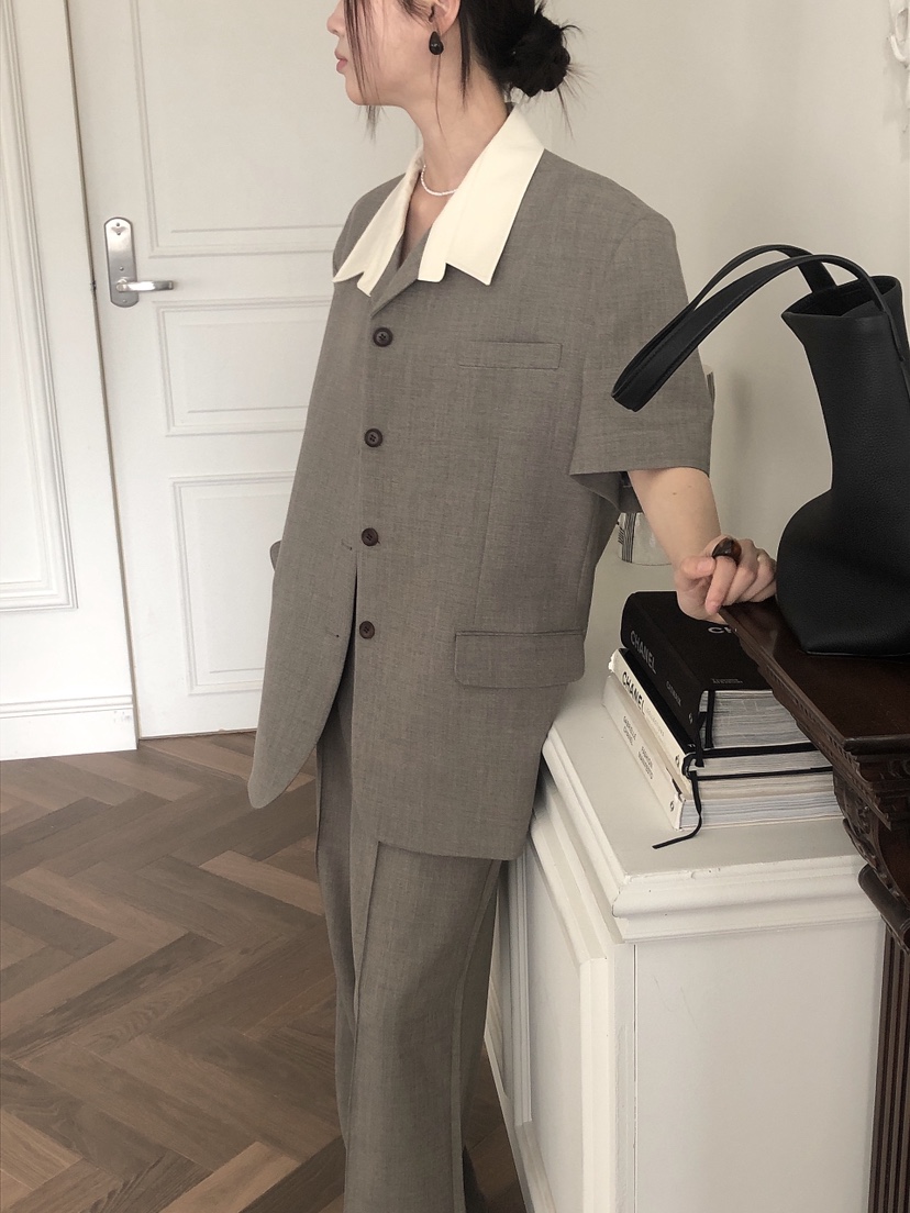 LE BUTTER韓國代購女士新品25春夏休閑時尚人氣熱賣職業夾克LE BUTTER夾克