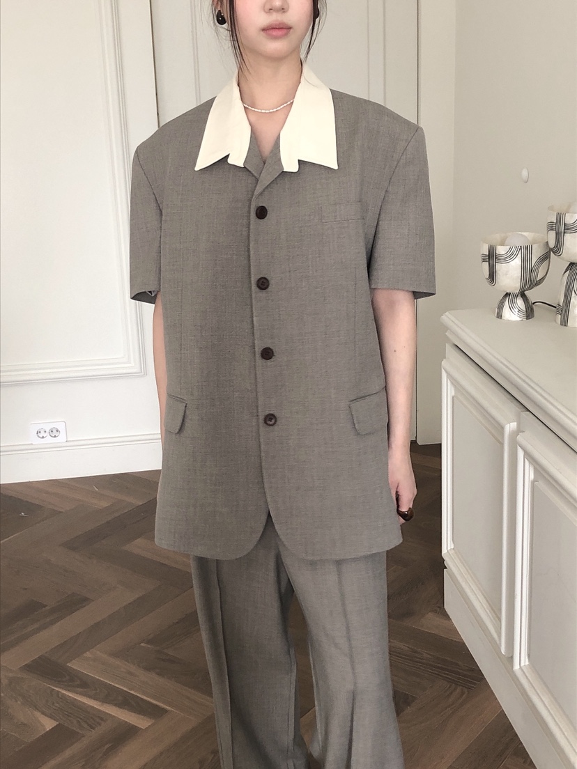 LE BUTTER韓國代購女士新品25春夏休閑時尚人氣熱賣職業夾克LE BUTTER夾克