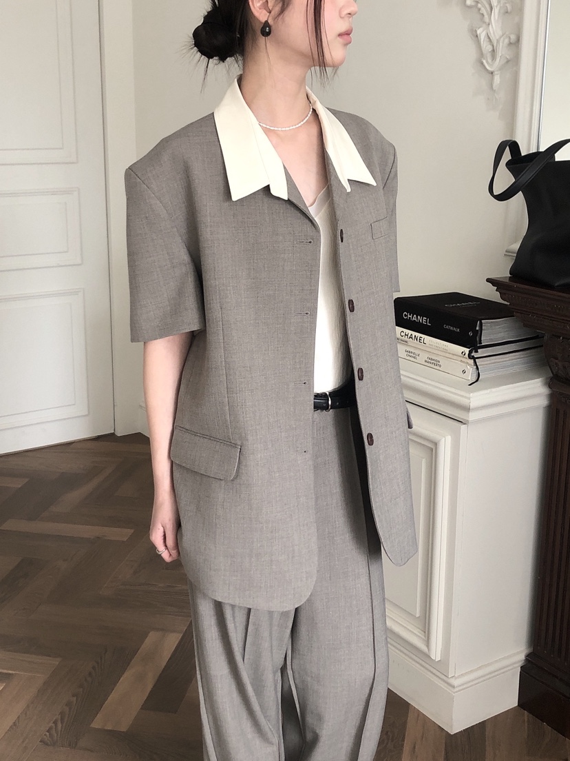 LE BUTTER韓國代購女士新品25春夏休閑時尚人氣熱賣職業夾克LE BUTTER夾克