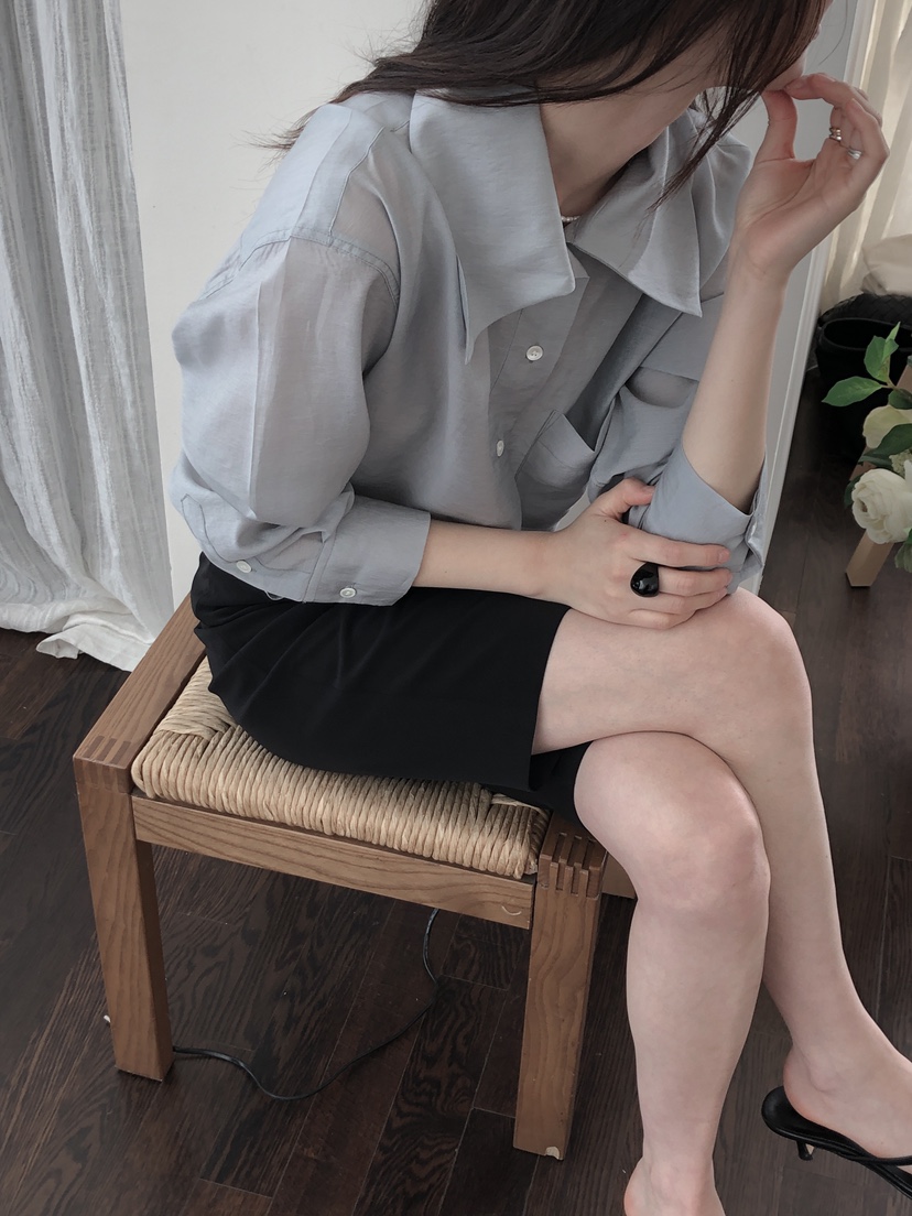 LE BUTTER韓國直郵女士新款推薦真品熱賣人氣時尚襯衫蕾絲衫LE BUTTER襯衫/蕾絲衫