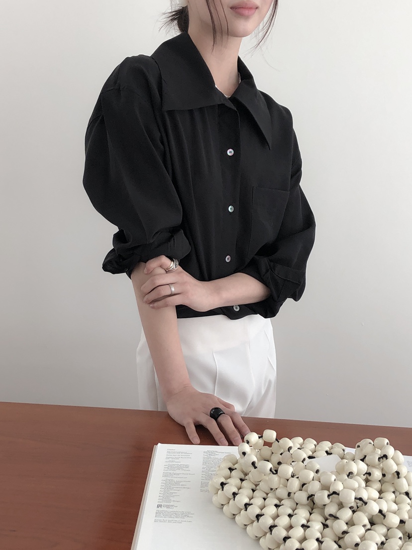 LE BUTTER韓國直郵女士新款推薦真品熱賣人氣時尚襯衫蕾絲衫LE BUTTER襯衫/蕾絲衫