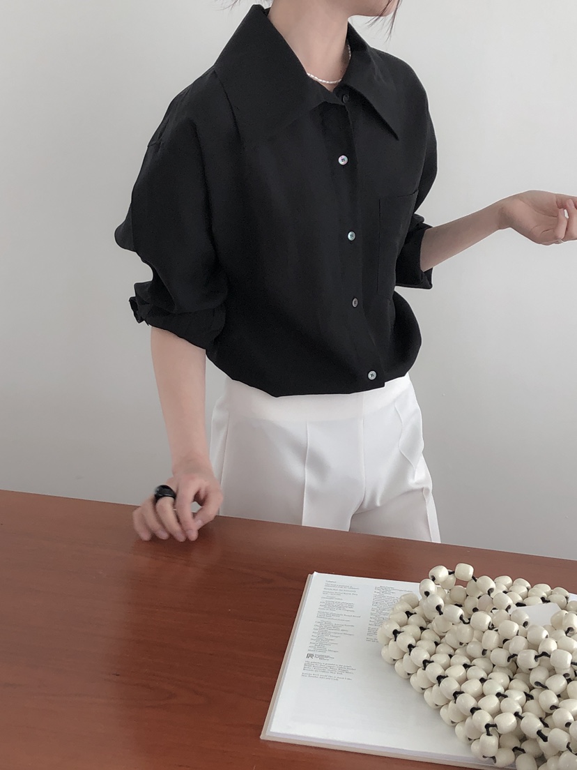 LE BUTTER韓國直郵女士新款推薦真品熱賣人氣時尚襯衫蕾絲衫LE BUTTER襯衫/蕾絲衫