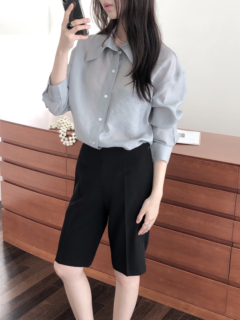 LE BUTTER韓國直郵女士新款推薦真品熱賣人氣時尚襯衫蕾絲衫LE BUTTER襯衫/蕾絲衫圖色2