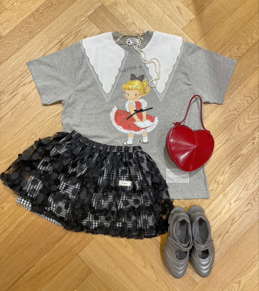 BOUTIQUE-L韓國直郵女裝新品25春夏真品人氣推薦休閑職業T恤BOUTIQUE-LT恤