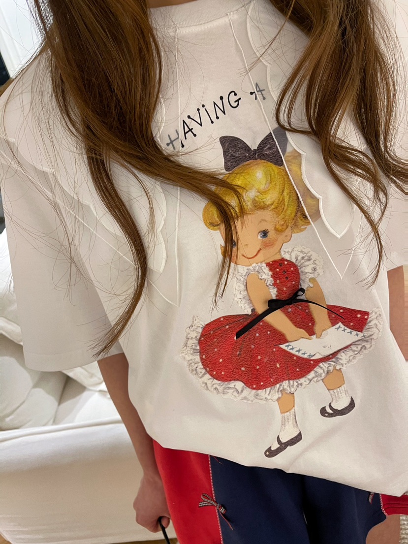 BOUTIQUE-L韓國直郵女裝新品25春夏真品人氣推薦休閑職業T恤BOUTIQUE-LT恤