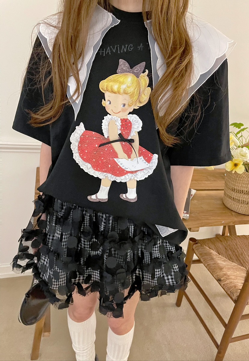 BOUTIQUE-L韓國直郵女裝新品25春夏真品人氣推薦休閑職業T恤BOUTIQUE-LT恤