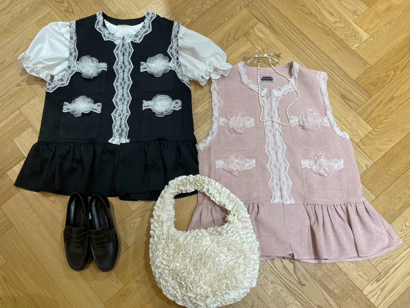 BOUTIQUE-L韓國直郵女士新款25春夏休閑時尚馬甲不含內搭花呢BOUTIQUE-L馬甲