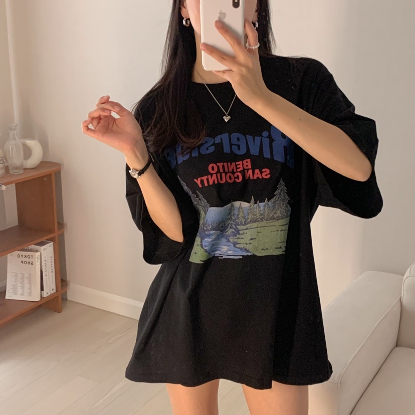 FROMJINI韓國直郵女士新款推薦熱賣真品職業休閑時尚25春夏T恤FROMJINIT恤圖色2