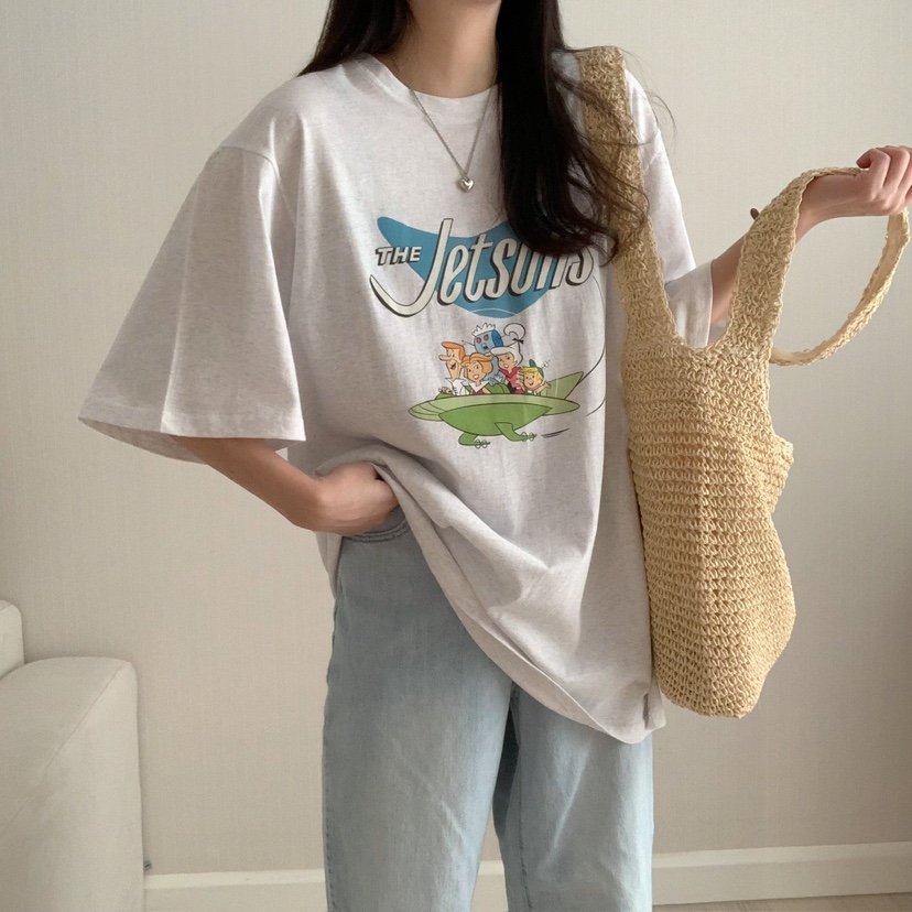 FROMJINI韓國直郵女士新款職業人氣休閑熱賣25春夏推薦真品T恤FROMJINIT恤
