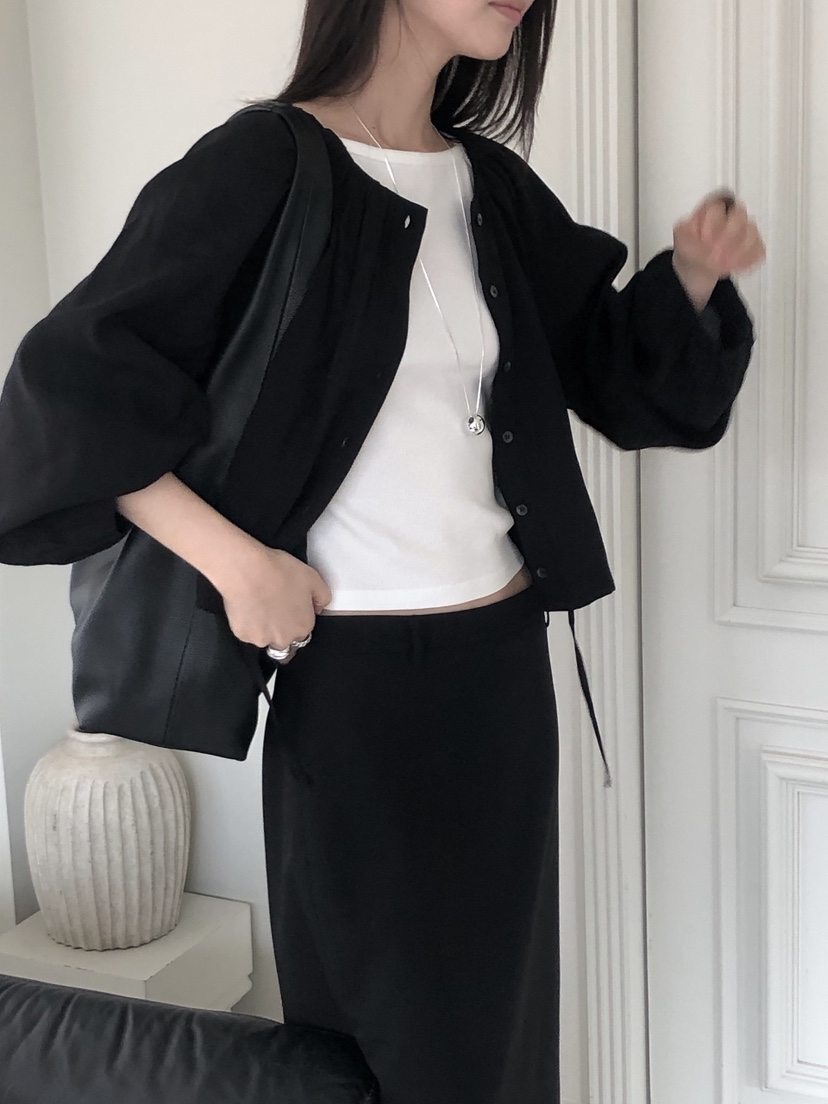 LE BUTTER韓國直郵女裝新品25春夏真品職業時尚襯衫蕾絲衫LE BUTTER襯衫/蕾絲衫
