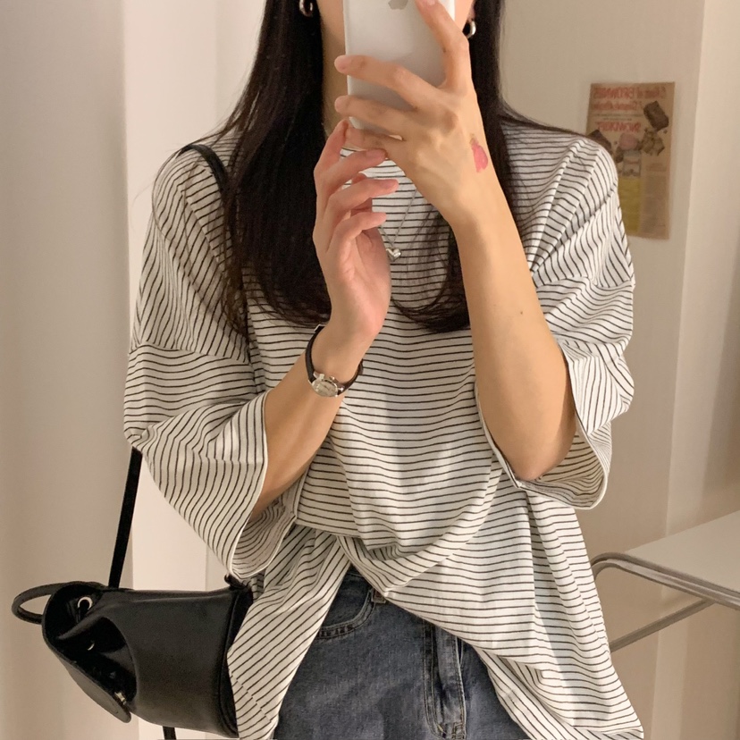HELLO JINI東大門代購女裝新款時尚人氣休閑25春夏真品T恤HELLO JINIT恤