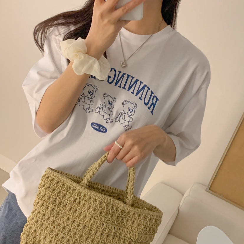 FROMJINI韓國代購女裝新品25春夏熱賣休閑時尚人氣真品職業T恤FROMJINIT恤
