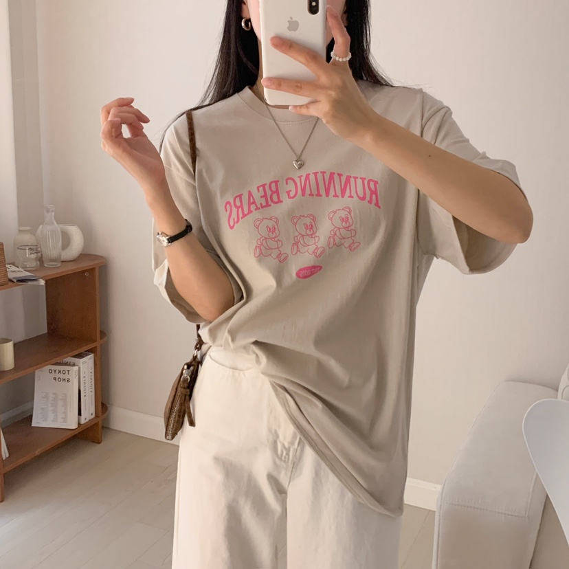 FROMJINI韓國代購女裝新品25春夏熱賣休閑時尚人氣真品職業T恤FROMJINIT恤