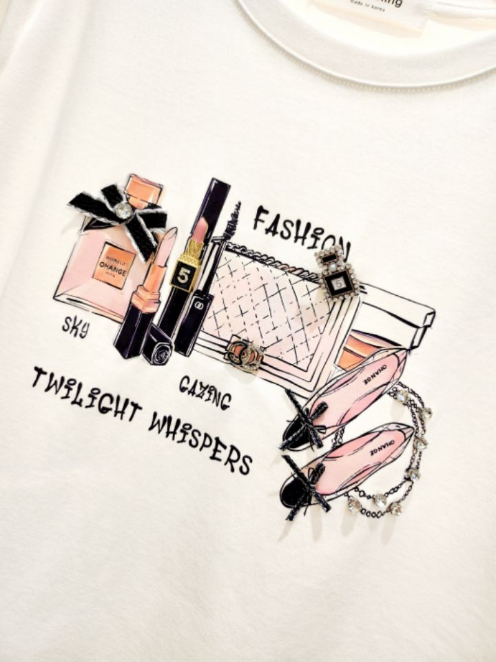 RICO韓國直郵女裝新品25春夏時尚人氣休閑推薦真品熱賣職業T恤bling bling/RICOT恤