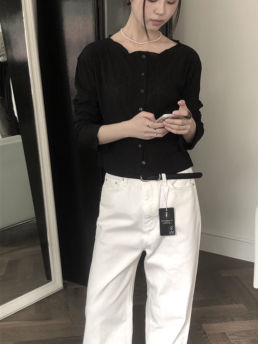 LE BUTTER韓國直郵女裝新款推薦熱賣真品休閑25春夏長袖T恤開衫LE BUTTER長袖T恤