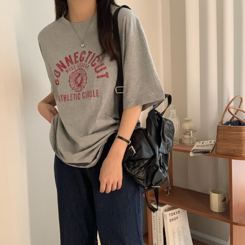 HELLO JINI東大門實拍女士新品25春夏職業真品人氣休閑T恤HELLO JINIT恤