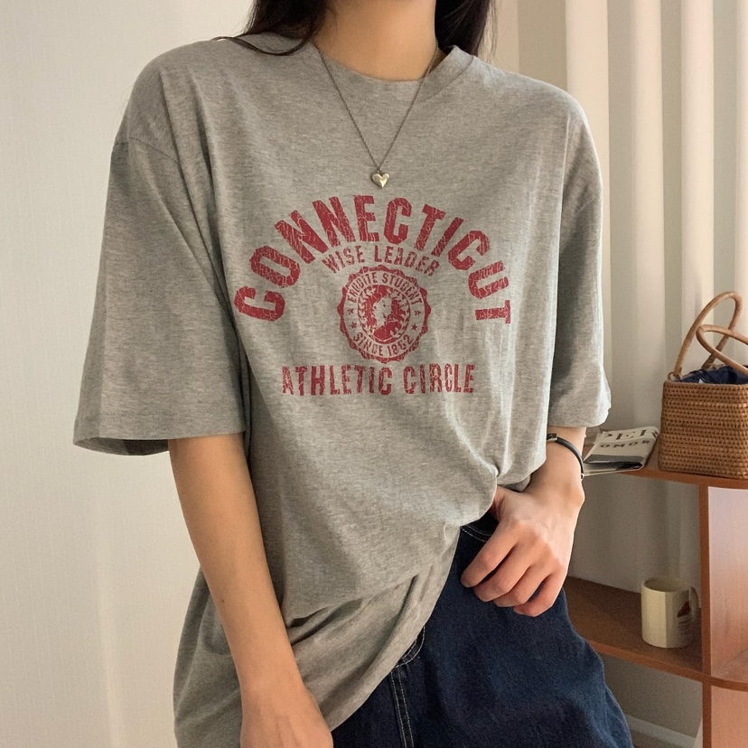 HELLO JINI東大門實拍女士新品25春夏職業真品人氣休閑T恤HELLO JINIT恤