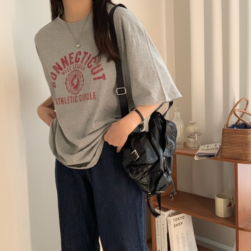 HELLO JINI東大門實拍女士新品25春夏職業真品人氣休閑T恤HELLO JINIT恤